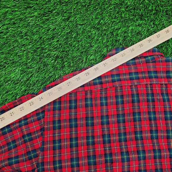 Vintage Pendleton Plaid Button Shirt L/XL 23x29 USA - Picture 3 of 9